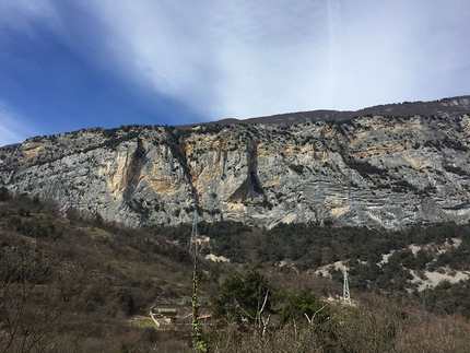 A Mandrea di Arco la nuova via d’arrampicata Testa tra le nuvole