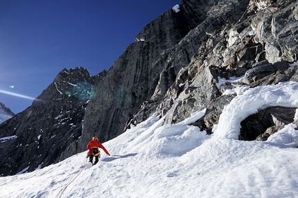 Aiguille de l’Amône, Simon Chatelan, Silvan Schüpbach - Aiguille de l’Amône (Simon Chatelan, Silvan Schüpbach 27-28/02/2019)