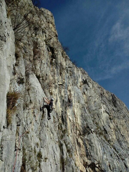 Via Miryam sul Pilastro Irene, il piacere dell'arrampicata in Medale