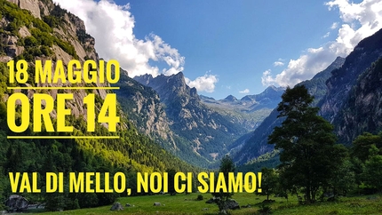 Val di Mello - Saturday 18 May a peaceful protest in Val di Mello against the lanned expansion of an existing path that would make it accessible to wheelchairs and the disabled.