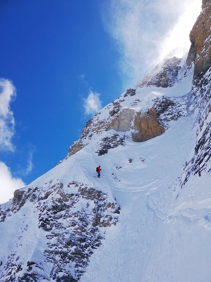 Piz Dolf Trinserhorn - Piz Dolf / Trinserhorn North Face skied by Sébastien de Sainte Marie and Marco Cavalli (15/04/2019)