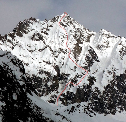 Cima Scarpacò NW Face, Dallavalle brothers complete demanding ski descent