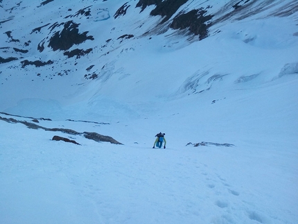 Palon de la Mare, Ortles Cevedale, Ivo Ferrari - Palon de la Mare (3704m): la salita della parete nordovest