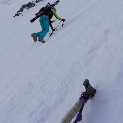 Palon de la Mare, Ortles Cevedale, Ivo Ferrari - Palon de la Mare (3704m): la salita della parete nordovest