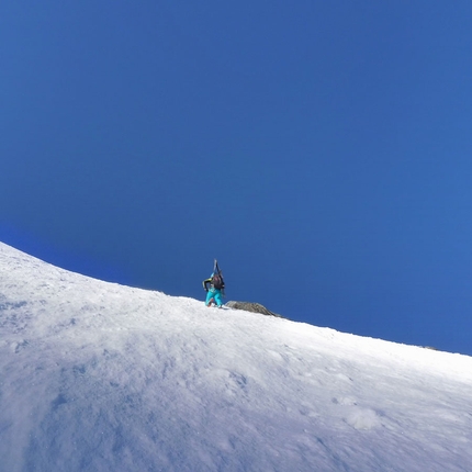 Palon de la Mare, Ortles Cevedale, Ivo Ferrari - Palon de la Mare (3704m): la salita della parete nordovest