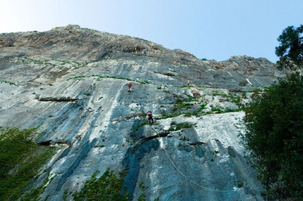 Hystrix, Pizzo Campana, Sicilia - Risalita delle corde fisse