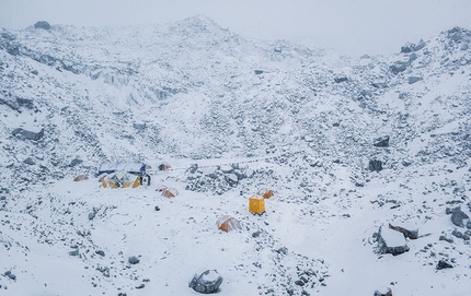 Jannu East Face, Dmitry Golovchenko, Sergey Nilov, Unfinished Sympathy - Jannu East Face: base camp on 26 March 2019