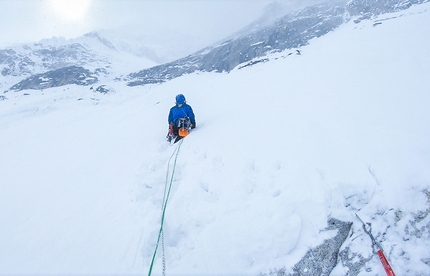 Jannu East Face, Dmitry Golovchenko, Sergey Nilov, Unfinished Sympathy - Jannu East Face: after the icefall, on 17 March 2019