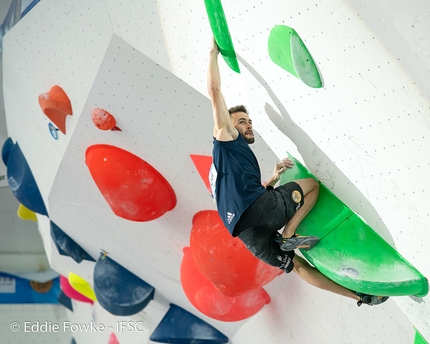 Manuel Cornu - Manuel Cornu at the Chongqing stage of the Bouldering World Cup 2019