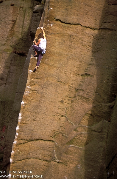 Millstone - Rock climbing at Millstone, England
