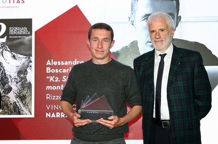 Alessandro Boscarino  - Alessandro Boscarino vince con il suo libro K2. Storia della montagna impossibile la sezione opera narrativa per ragazzi al Trento Film Festival 2019 