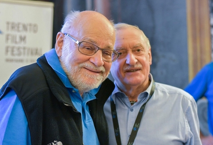 Trento Film Festival 2019 - Kurt Diemberger and Krzysztof Wielicki at the Trento Film Festival 2019