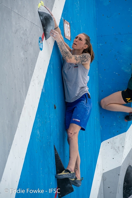 Bouldering World Cup 2019 - Alex Johnson at Wujiang, Bouldering World Cup 2019