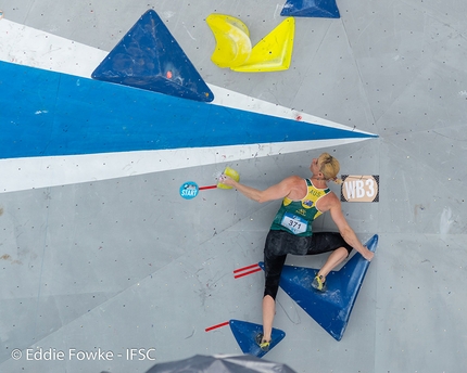 Coppa del Mondo Boulder 2019 - Tiffany Melius a Wujiang, Coppa del Mondo Boulder 2019