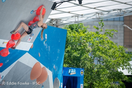Bouldering World Cup 2019 - Jessica Pilz at Wujiang, Bouldering World Cup 2019