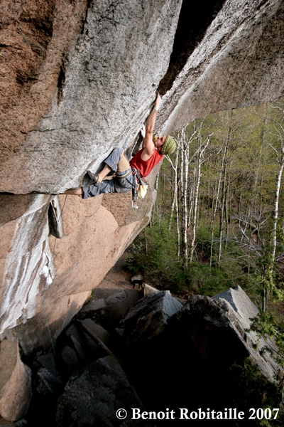 La Zébrée 8b+ trad per Jean-Pierre Ouellet