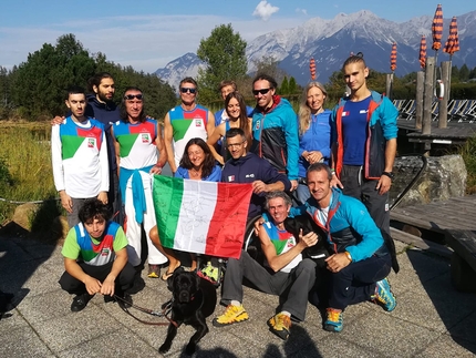 Lorenzo Major  - Lorenzo Major con la nazionale di paraclimbing