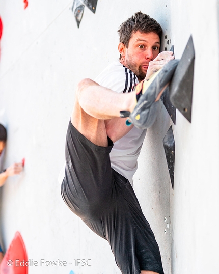 Jernej Kruder - Jernej Kruder a Monaco, Coppa del Mondo Boulder 2019