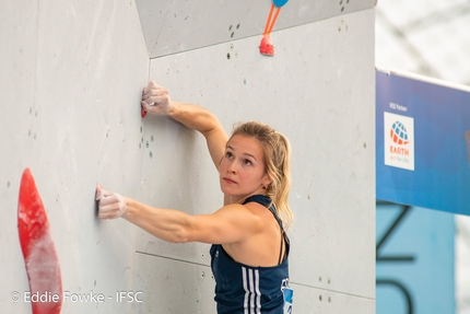 Julia Chanourdie  - Julia Chanourdie at Munich, Bouldering World Cup 2019