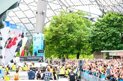 Anze Peharc - Anze Peharc competing in the Bouldering World Cup 2019 at Munich