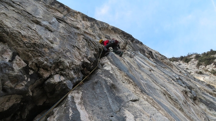 Zombie, nuova via d'arrampicata a Padaro, Valle del Sarca