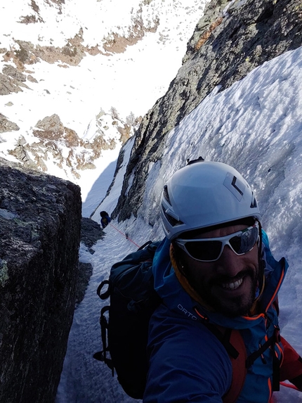 Val Tronella, Dente di Mezzaluna - Via del Gnà, Dente di Mezzaluna 2300m, Orobie Valtellinesi (Cristian Candiotto, Roberto Tommasetto)