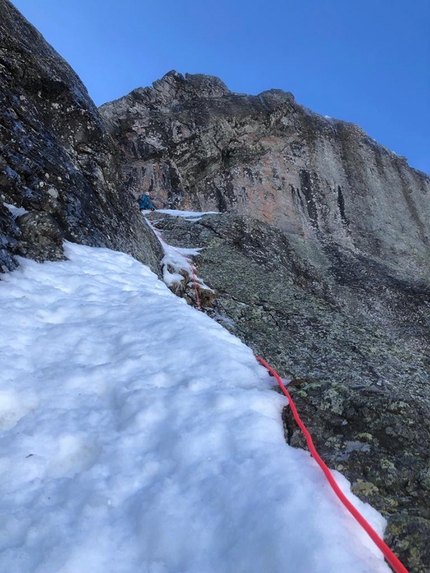 Val Tronella, Dente di Mezzaluna - Via del Gnà, Dente di Mezzaluna 2300m, Orobie Valtellinesi (Cristian Candiotto, Roberto Tommasetto)