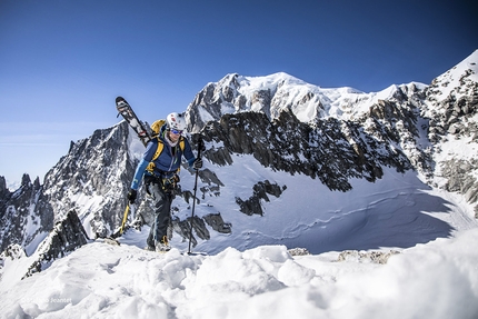 Denis Trento - Denis Trento training at altitude in the Mont Blanc massif