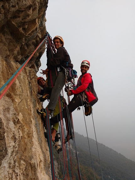 Roccione di Ranzo, Valle del Sarca, Nicola Cont, Martin Giovanazzi, Elio Mazzalai - Speta che Vegno, Croz dele Mirandole, Valle del Sarca: gli amici