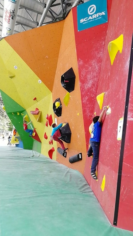 Campionati Italiani Giovanili Arrampicata - Durante i Campionati Italiani d'arrampicata sportiva 2019 ad Arco