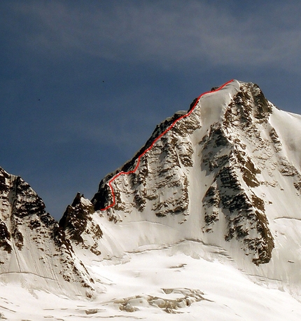 Presanella Cresta Nord Est, Roberto Dallavalle, Luca Dallavalle - Presanella NE Ridge skied by Roberto Dallavalle and Luca Dallavalle