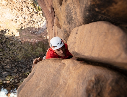 Old Man Of Hoy - Jesse Dufton and Molly Thompson climbing The Old Man of Hoy, Orkney Islands, Scotland