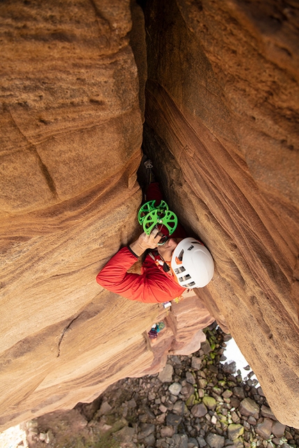 Old Man Of Hoy - Jesse Dufton and Molly Thompson climbing The Old Man of Hoy, Orkney Islands, Scotland