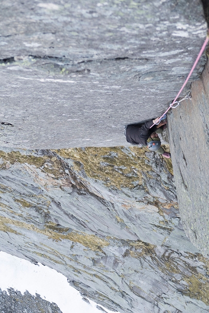 Lofoten Norvegia - Diamantfinner, parete nord di Moltbaertinden North Peak, Lofoten, Norvegia (Bernat Bilarrassa, Gerber Cucurell, Jordi Esteve 24/05/2019)