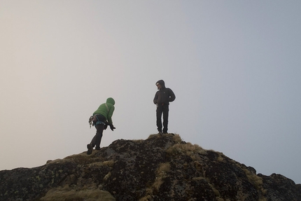 Lofoten Norvegia - Diamantfinner, parete nord di Moltbaertinden North Peak, Lofoten, Norvegia (Bernat Bilarrassa, Gerber Cucurell, Jordi Esteve 24/05/2019)