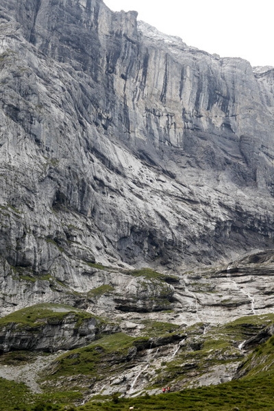 Matthias Trottmann - Piz Dal Nas takes a direct line to climb the obvious prow in the middle of the picture