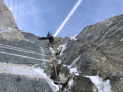 Grand Flambeau, Ezio Marlier discovers two mixed climbs in the Mont Blanc massif