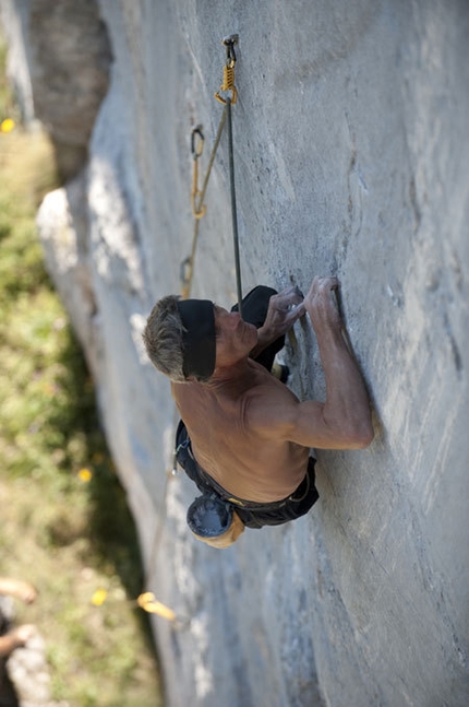 Maurizio Manolo Zanolla - Manolo on Eternit, Baule, Vette Feltrine, Dolomites