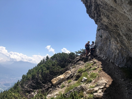 Via ferrata delle Aquile Paganella - Via ferrata delle Aquile up the East Face of Paganella