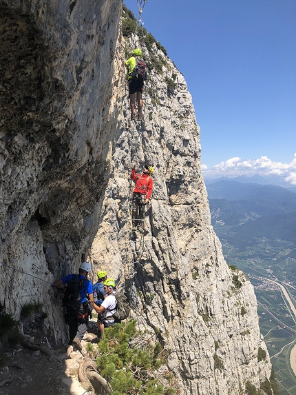 Via ferrata delle Aquile Paganella - Via ferrata delle Aquile up the East Face of Paganella