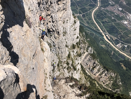 Via ferrata delle Aquile Paganella - Via ferrata delle Aquile up the East Face of Paganella