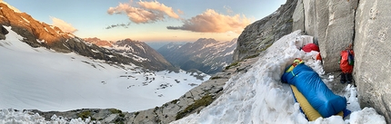 Simon Gietl, Vittorio Messini, Mittlere Kasten - Bivouac below Mittlere Kasten, Austria (Simon Gietl, Vittorio Messini)