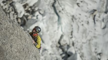 Simon Gietl, Vittorio Messini, Mittlere Kasten - Vittorio Messini making the first ascent of 'Alles Im Kasten', Mittlere Kasten, Austria with Simon Gietl