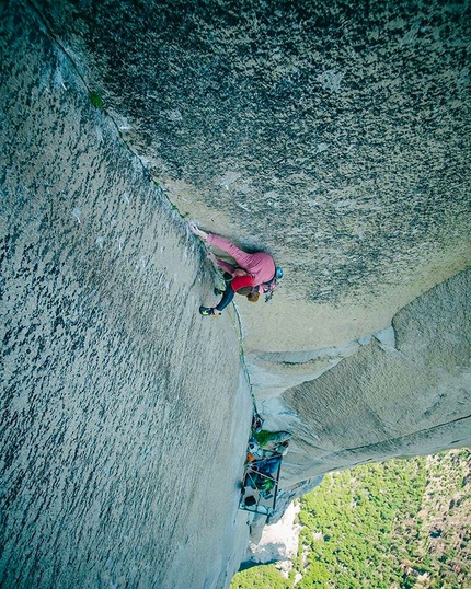 Barbara Zangerl  - Barbara Zangerl ripete la Pre-Muir Wall su El Capitan in Yosemite, insieme a Jacopo Larcher