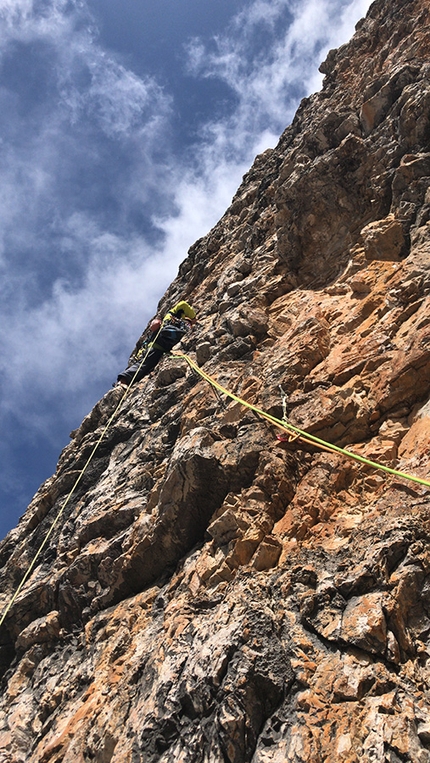 Cima Grostè, Brenta Dolomites - Via Greta, Cima Grostè, Dolomiti di Brenta (Francesco Salvaterra, Nicola Castagna)