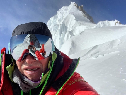 Max Berger Broad Peak - Max Berger just below Broad Peak summit.