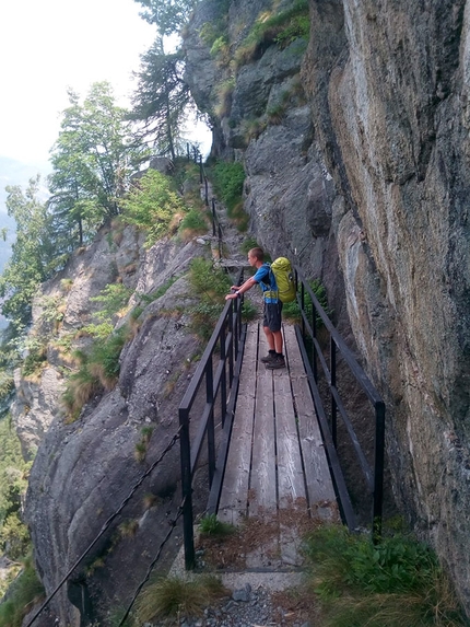 Papà e figlio sul Sentiero delle Orobie - Sul Sentiero delle Orobie (Alpi)