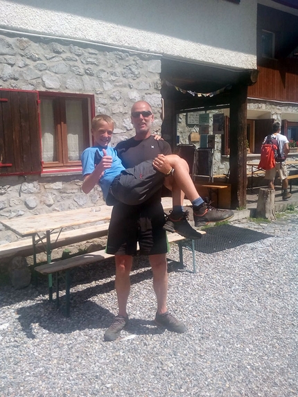 Papà e figlio sul Sentiero delle Orobie - Sul Sentiero delle Orobie (Alpi)