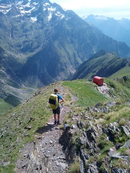 Papà e figlio sul Sentiero delle Orobie - Sul Sentiero delle Orobie (Alpi)