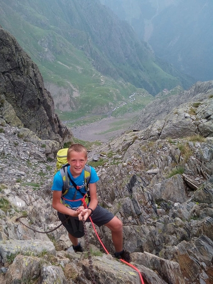 Papà e figlio sul Sentiero delle Orobie - Sul Sentiero delle Orobie (Alpi)